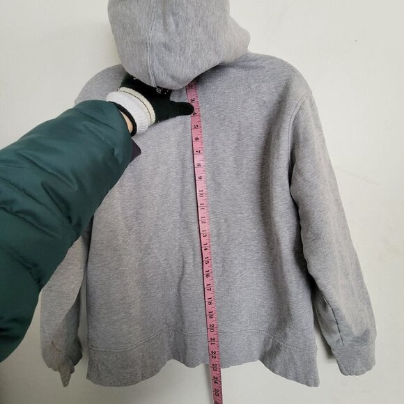 Athleta Heather Gray 24/7 Hoodie Pullover Kangaroo Front Pocket Sweatshirt Small - Picture 10 of 15